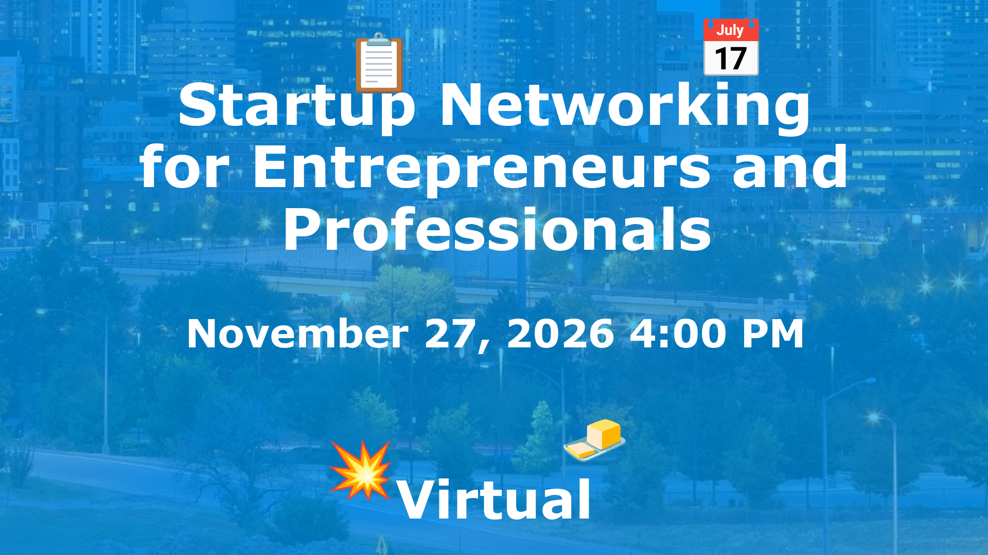 Startup Networking for Entrepreneurs and Professionals event image